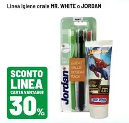 Iper La Grande Linea Igiene orale MR. WHITE o JORDAN offerta
