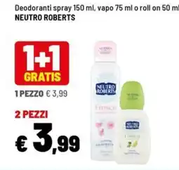 Iper La Grande Deodoranti Neutro Roberts offerta