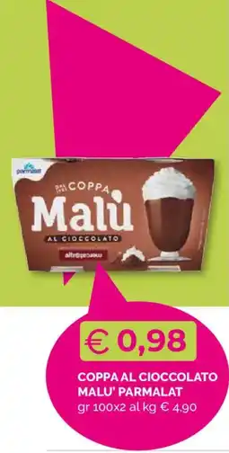 Mercatò Local Coppa al cioccolato Malù Parmalat offerta