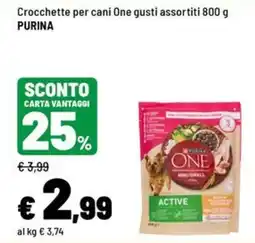 Iper La Grande Crocchette per cani One gusti assortiti offerta