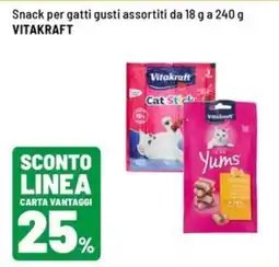 Iper La Grande Snack per gatti gusti assortiti VITAKRAFT offerta