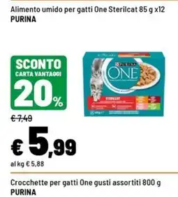 Iper La Grande Alimento umido per gatti One Sterilcat offerta