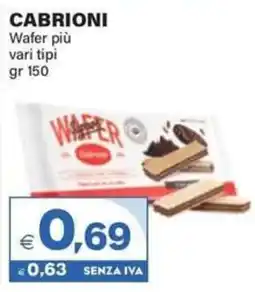 Boningros Cash and Carry Cabrioni wafer più offerta