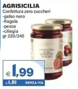 Boningros Cash and Carry Agrisicilia Confettura zero zuccheri offerta