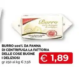 Mercatò Local Burro 100% da panna la fattoria delle cose buone offerta
