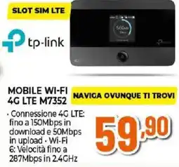 Ipercoop tp-link Mobile Wi-Fi 4G LTE M7352 offerta
