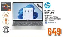 Ipercoop hp NOTEBOOK 15FC0121NL offerta