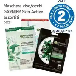 A&O Maschera viso/occhi Garnier Skin Active assortiti offerta
