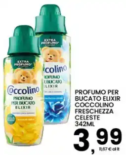 Interspar Profumo per bucato elixir coccolino freschezza celeste offerta