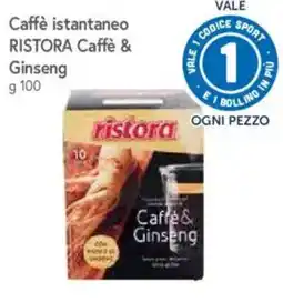 A&O Caffè istantaneo RISTORA Caffè & Ginseng offerta