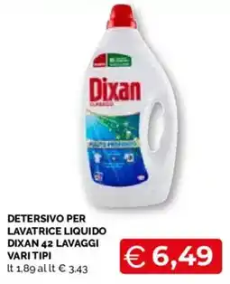 Mercatò Local Detersivo per lavatrice liquido Dixan 42 lavaggi vari tipi offerta