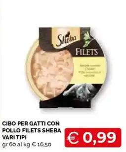 Mercatò Local Cibo per gatti con pollo filets Sheba offerta