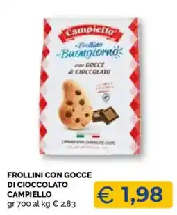 Mercatò Local Frollini con gocce di cioccolato Campiello offerta
