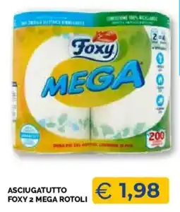 Mercatò Local Asciugatutto Foxy 2 Mega Rotoli offerta