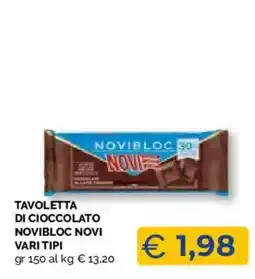 Mercatò Local Tavoletta di cioccolato Novibloc Novi offerta