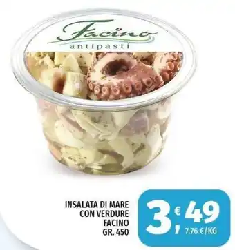 Insalata di mare con verdure Facino
