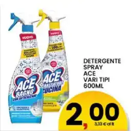 Interspar Detergente spray Ace vari tipi offerta
