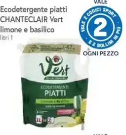 A&O Ecodetergente piatti Chanteclair Vert limone e basilico offerta