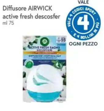 A&O Diffusore AIRWICK active fresh descosfer offerta