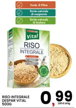 Interspar Riso integrale Despar Vital offerta