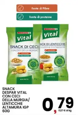 Interspar Snack Despar Vital con Ceci della Murgia/Lenticchie Altamura IGP offerta