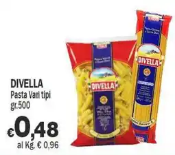 Primo Prezzo Divella Pasta Vari tipi offerta