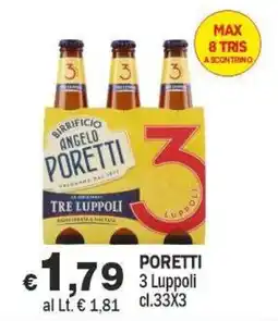 Primo Prezzo Poretti 3 Luppoli offerta