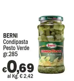 Primo Prezzo Berni Condipasta Pesto Verde offerta