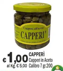 Primo Prezzo Capperi Capperi offerta