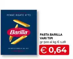 Mercatò Local Pasta Barilla vari tipi offerta