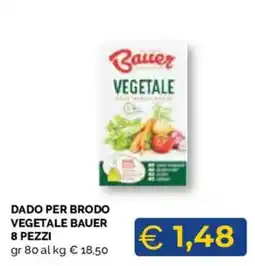 Mercatò Local Bauer dado per brodo vegetale offerta