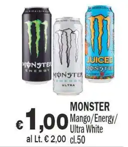 Primo Prezzo Monster Energy Mango/Energy/Ultra White offerta
