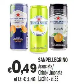 Primo Prezzo Sanpellegrino Aranciata/Chinò/Limonata offerta