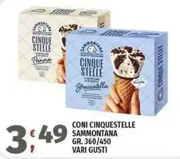 Vivo Supermercati Coni Cinque Stelle Sammontana offerta