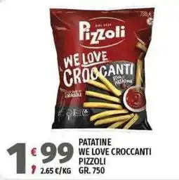 Vivo Supermercati Patatine We Love Croccanti Pizzoli offerta
