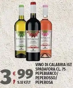 Vivo Supermercati Vino di Calabria IGT Spadafora offerta
