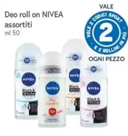 A&O Deo roll on NIVEA assortiti offerta
