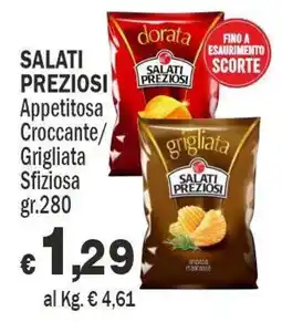 Primo Prezzo Salati preziosi dorata offerta