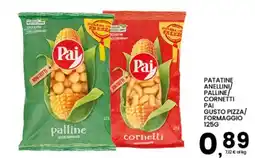 Interspar Patatine anellini/palline/cornetti Pai gusto pizza/formaggio offerta