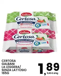 Interspar Certosa Galbani La Leggera / Senza Lattosio offerta