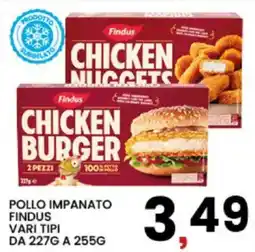 Interspar Pollo impanato Findus offerta