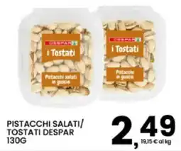 Interspar Pistacchi salati Despar offerta