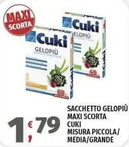 Vivo Supermercati Sacchetto gelopiù Cuki offerta