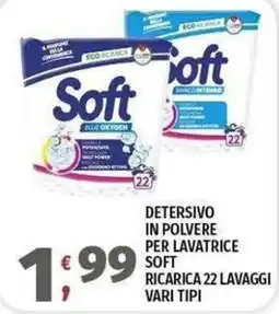 Vivo Supermercati Detersivo in polvere per lavatrice Soft offerta