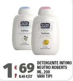 Vivo Supermercati Detergente intimo Neutro Roberts offerta