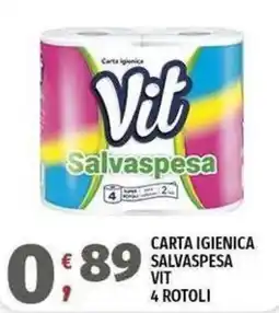 Vivo Supermercati Carta igienica Salvaspesa Vit offerta