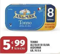 Vivo Supermercati Tonno all'olio di oliva Asdomar offerta
