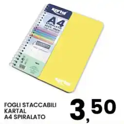 Interspar Fogli staccabili Kartal A4 spiralato offerta