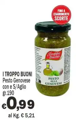 Primo Prezzo I Troppo Buoni Pesto Genovese offerta
