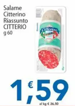 Sidis Salame Citterino Riassunto Citterio offerta